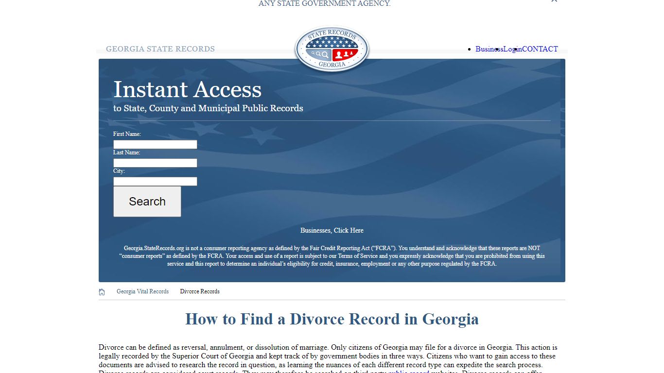 How to Find a Divorce Record in Georgia